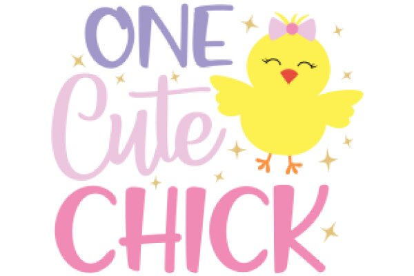 One Cute Chick: A Playful and Endearing Greeting Card