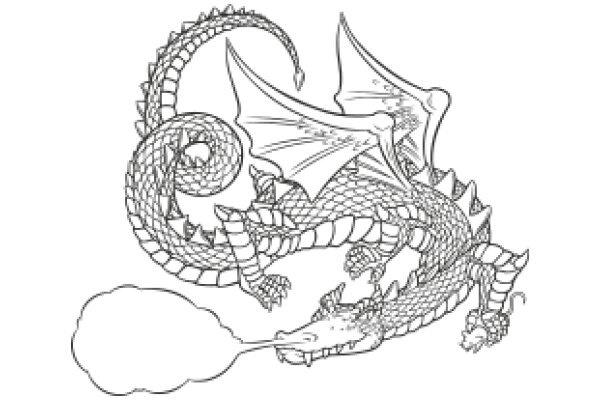The Majestic Dragon: A Illustration