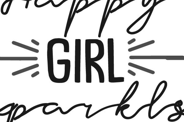 Happy Girl Sparkle