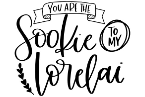 Hand-Drawn Sign: 'You Are the Sookie Lorelai to My' - A Playful and Personalized Gift for Friends and Lovers