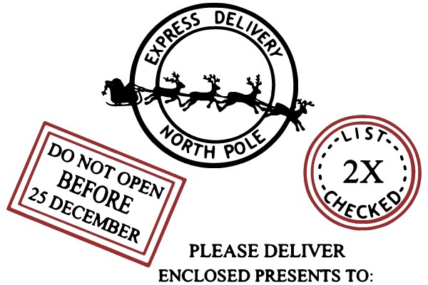 Santa's Express Delivery Stamps