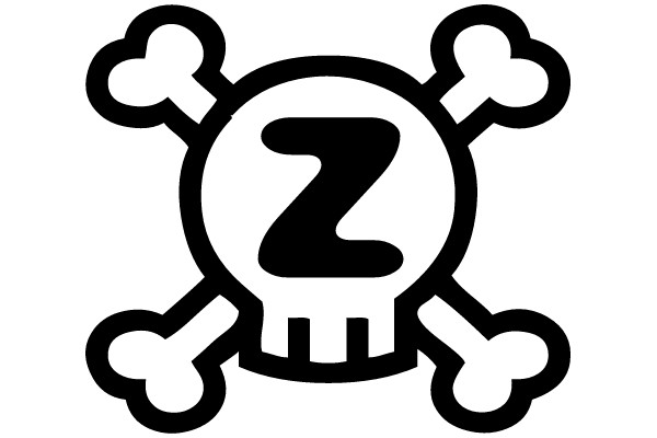 Skull with Crossbones and Sleep Symbol