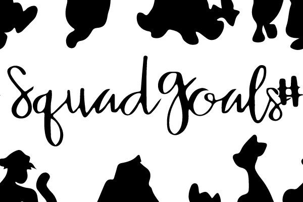 Squad Goals Silhouette