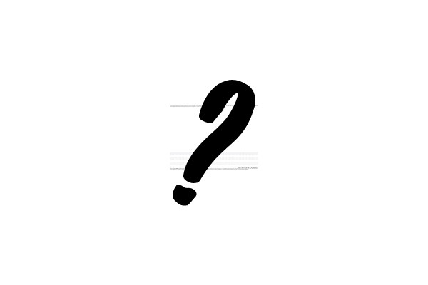 A Large Black Question Mark