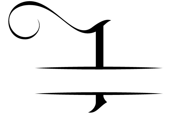 Curved Line and T-Bar Design