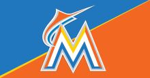 Vibrant Logo Design: A Colorful and Stylized Letter 'M' with a Dynamic Orange and Blue Background