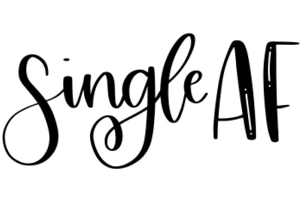 Single AF: A Graphic Design of a Brand Name