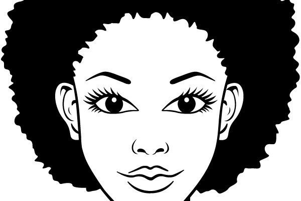 Afro Hairline Drawing