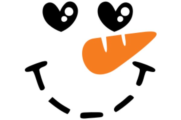A Playful Emoji Representation of a Carrot with a Heart and Teeth