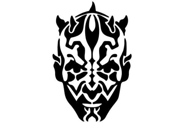 Stylized Mask with Intricate Designs