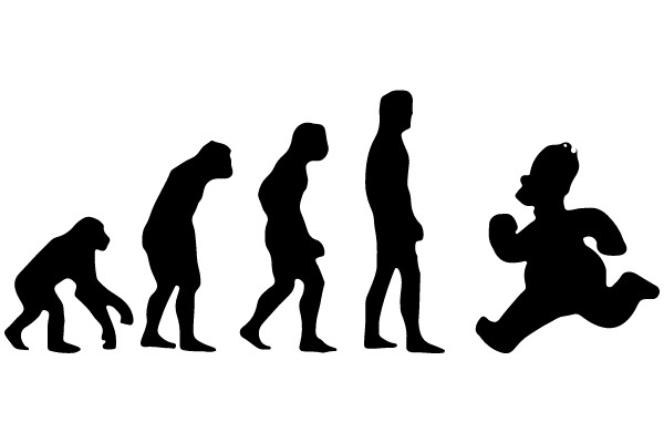 Evolutionary Journey Silhouette
