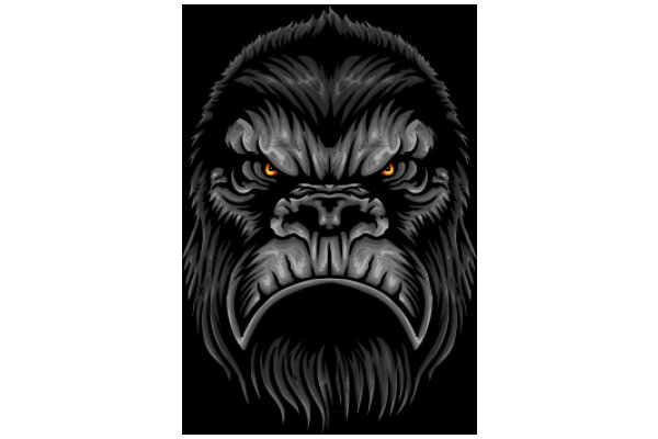 The Majestic Beast: A Stylized Portrait of a Wolf