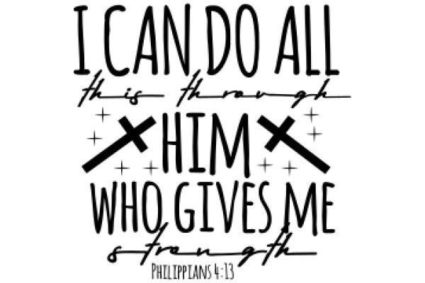 Empowerment Quote: 'I Can Do All This Is Through Him Who Gives Me Strength' - Philippians 4:13