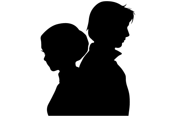 Silhouette of a couple
