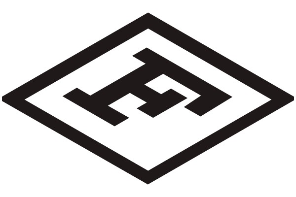 Interlocking Lines in Diamond Shape