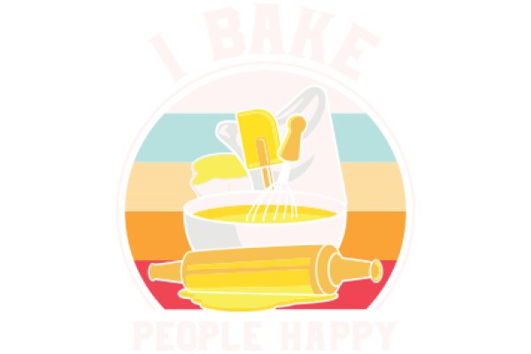 A Delightful Scene of Baking: A Yellow Bowl of Soup and a Yellow Rolling Pin
