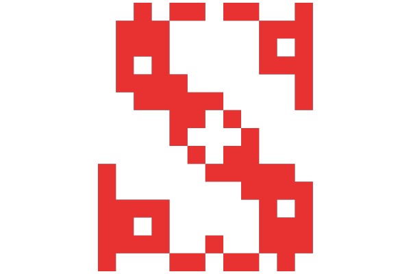 Pixelated Number Two