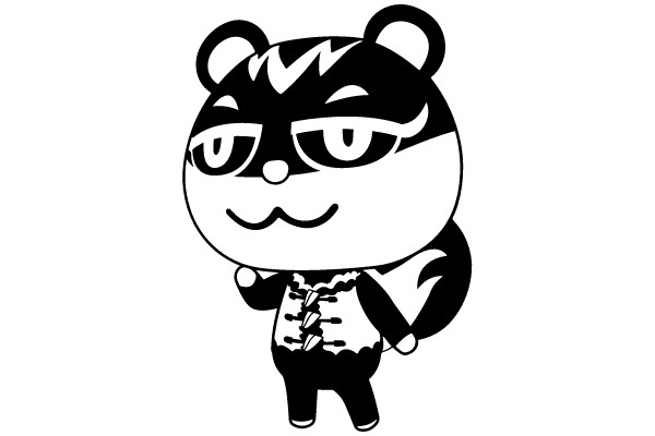 Bold and Confident: The Art of a Striped Character