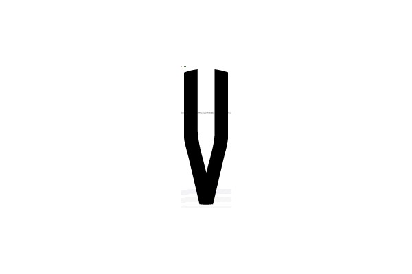 Bold Black Letter V