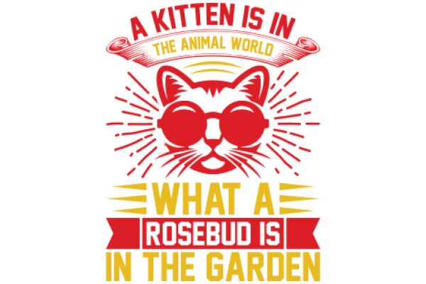 A Kitten's Perspective on the Animal World: What a Rosebud Is in the Garden