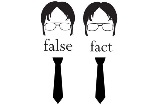 A Pair of Stylish Tie Icons