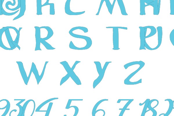 Alphabetical and Numerical Characters Display