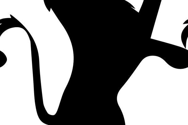 Standing Lion Silhouette