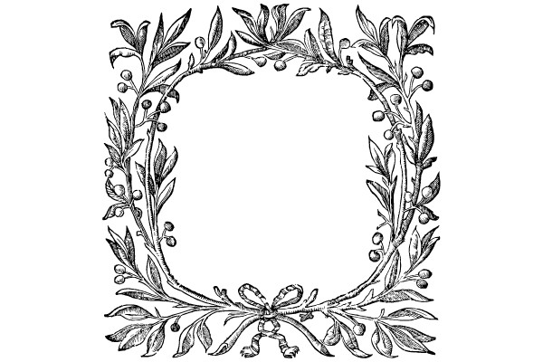 Classic Botanical Flourish Frame