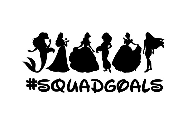 Squad Goals: Disney Princess Silhouettes
