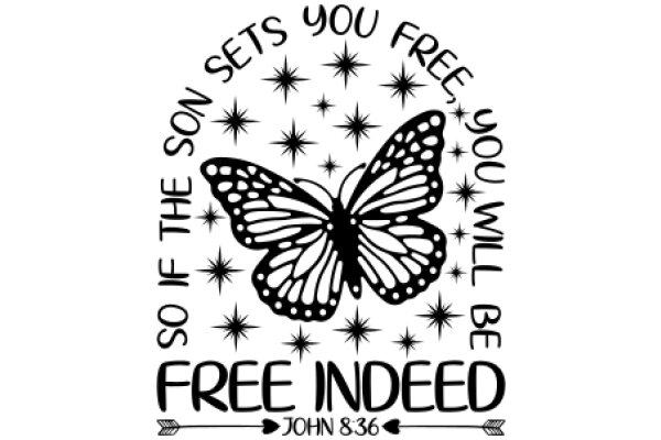 Inspirational Quote Poster: A Butterfly's Words of Freedom and Faith
