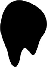 A Silhouette of a Droplet on a White Background