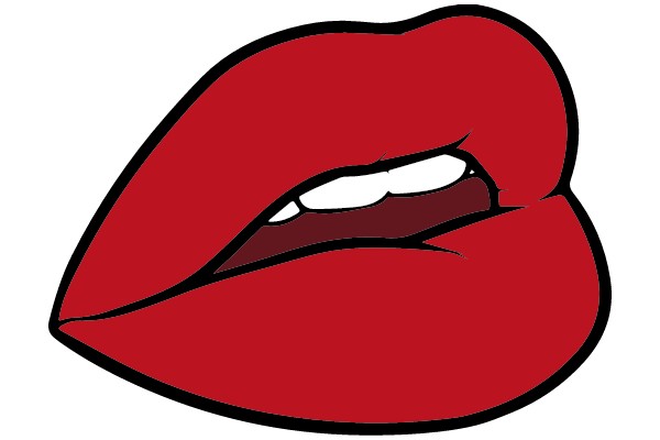 Red Lip Cartoon