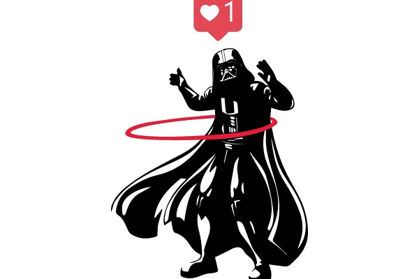 Darth Vader Hula Hooping Icon