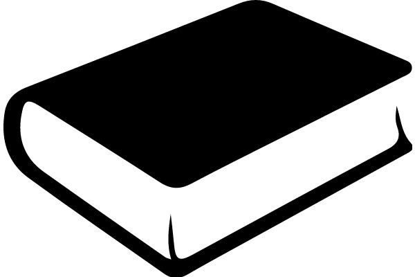 A Solid Black Book Cover