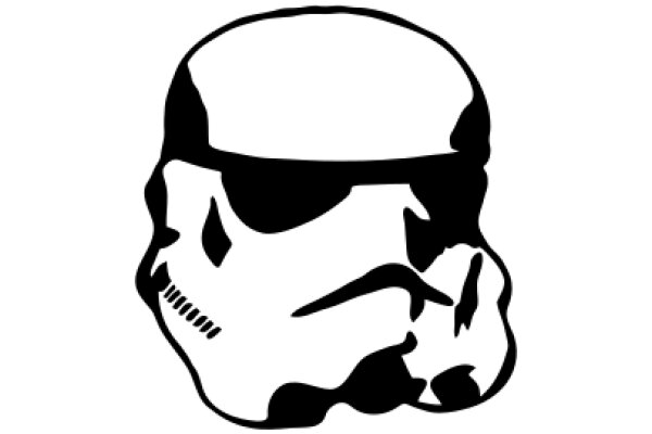 Stylized Icon of a Stormtrooper Helmet