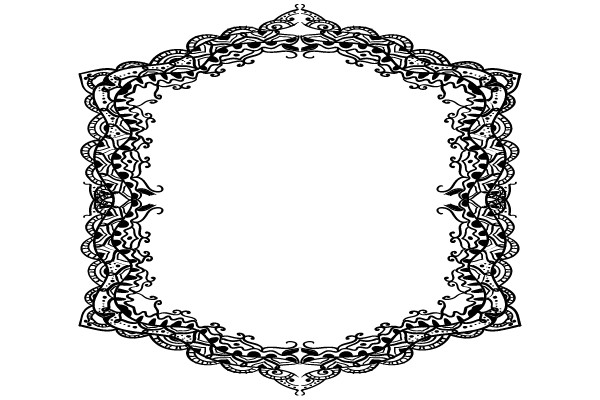 Vintage Flourish Ornament Frame