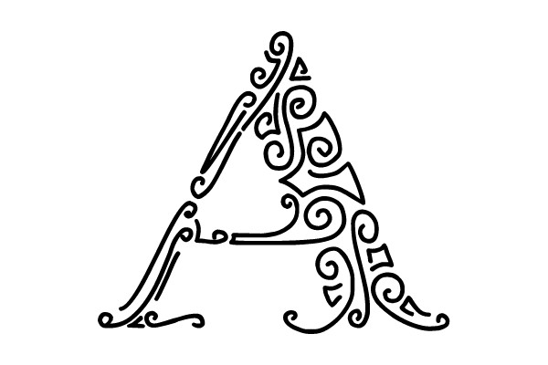 Ornate Gothic Letter A
