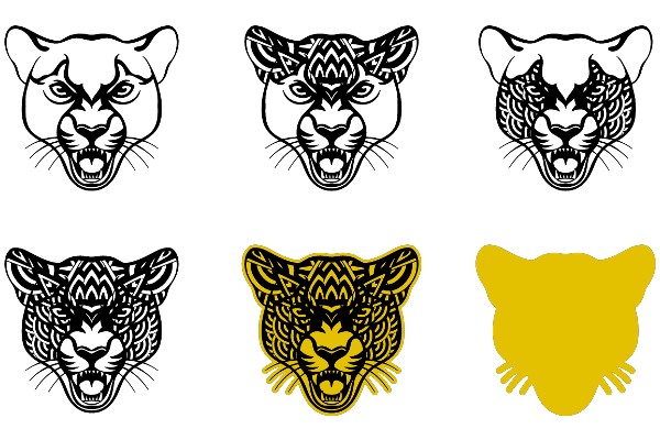 A Collection of Stylized Feline Portraits