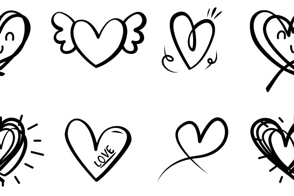 A Collection of Heart Symbols