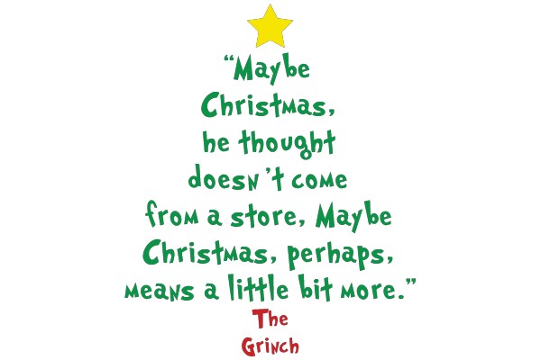 The Grinch's Reflection on Christmas