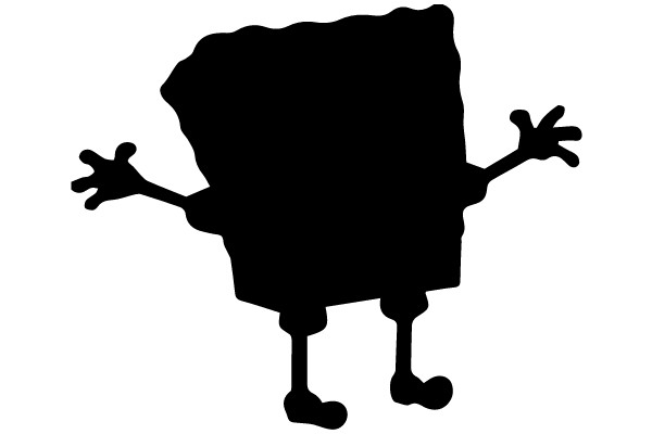 Silhouette of a Cartoon Character