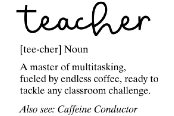Teacher's Quote: A Master of Multitasking Fueled by Endless Coffee, Ready to Tackle Any Classroom Challenge