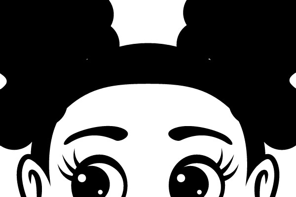 Peekaboo Surprise: A Cheerful Cartoon Character's Hidden Face