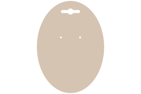 A Simple, Solid Circle with Two Small Dots
