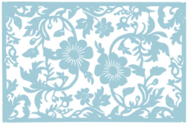 Elegant Blue Floral Pattern