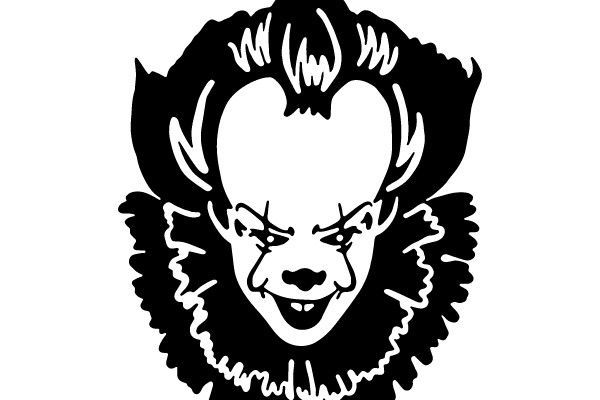 Creepy Clown: A Monochromatic Masterpiece