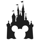 A Silhouette of a Castle and Mickey Mouse Ears, Symbolizing Disney's Iconic Branding