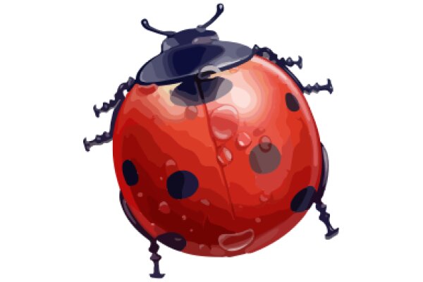 Vintage Illustration of a Ladybug: A Timeless Symbol of Good Luck and Protection