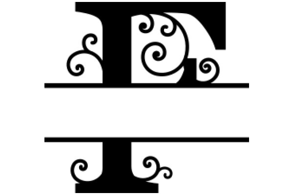 Stylized Typography Artwork: A Abstract Design
