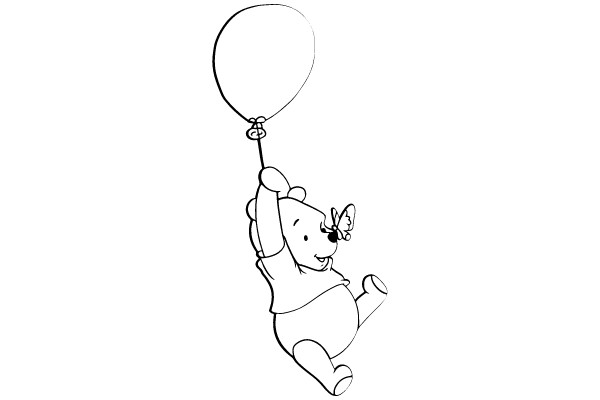 Winnie the Pooh with a Balloon